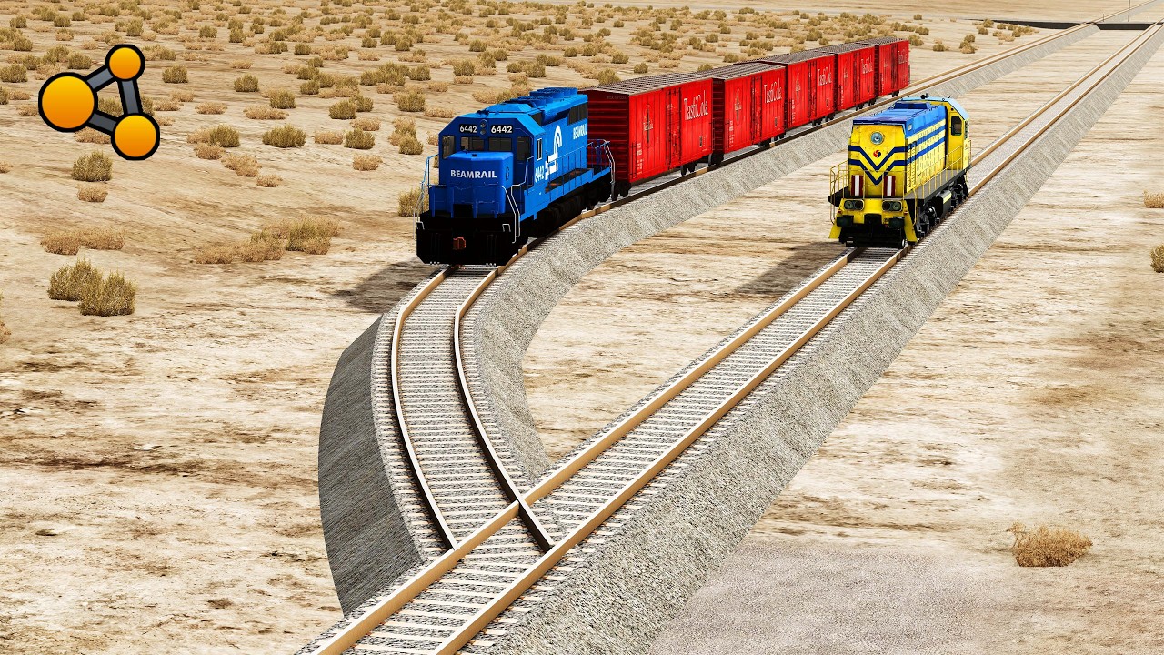 Epic Trains vs Zig Zag Crashes – High Speed Survival Test | BeamNG.drive