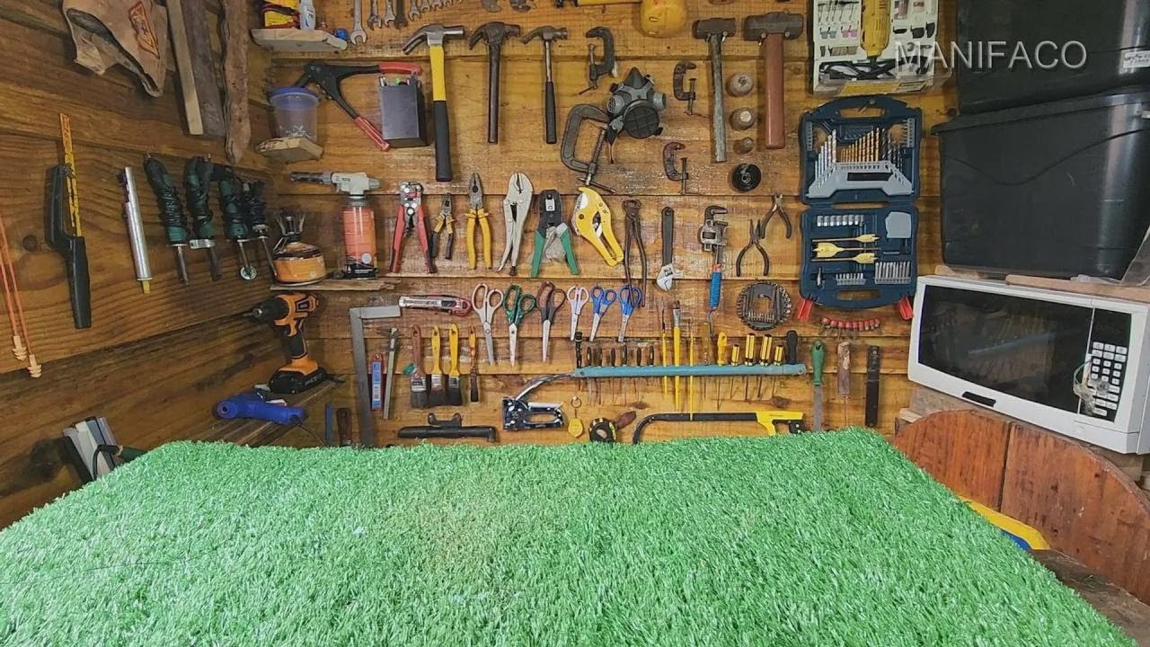 Neues Setup am Start! Aus alten Brettern hab ich ein cooles Werkzeug-Panel gebaut!