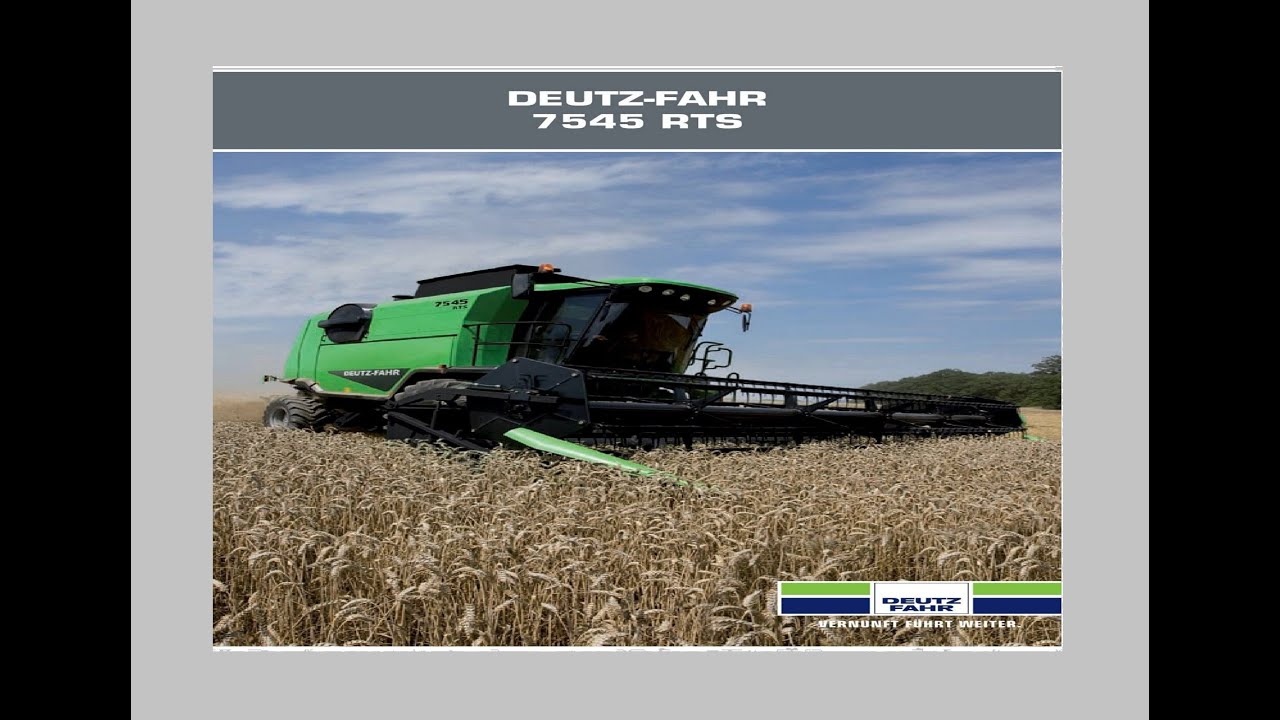 Combine DEUTZ-FAHR 7545 RTS. Комбайн DEUTZ-FAHR 7545 RTS.