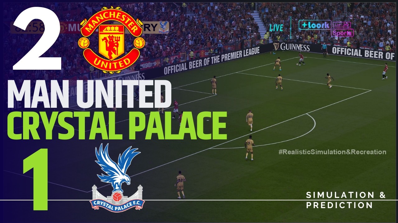 Manchester United vs. Crystal Palace LIVE 🔴 | Premier League 25/26 | Virtual Football Simulation