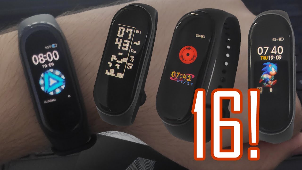 MELHORES WATCHFACES ANIMADAS DA MI BAND 4 !!! (PARTE 1)