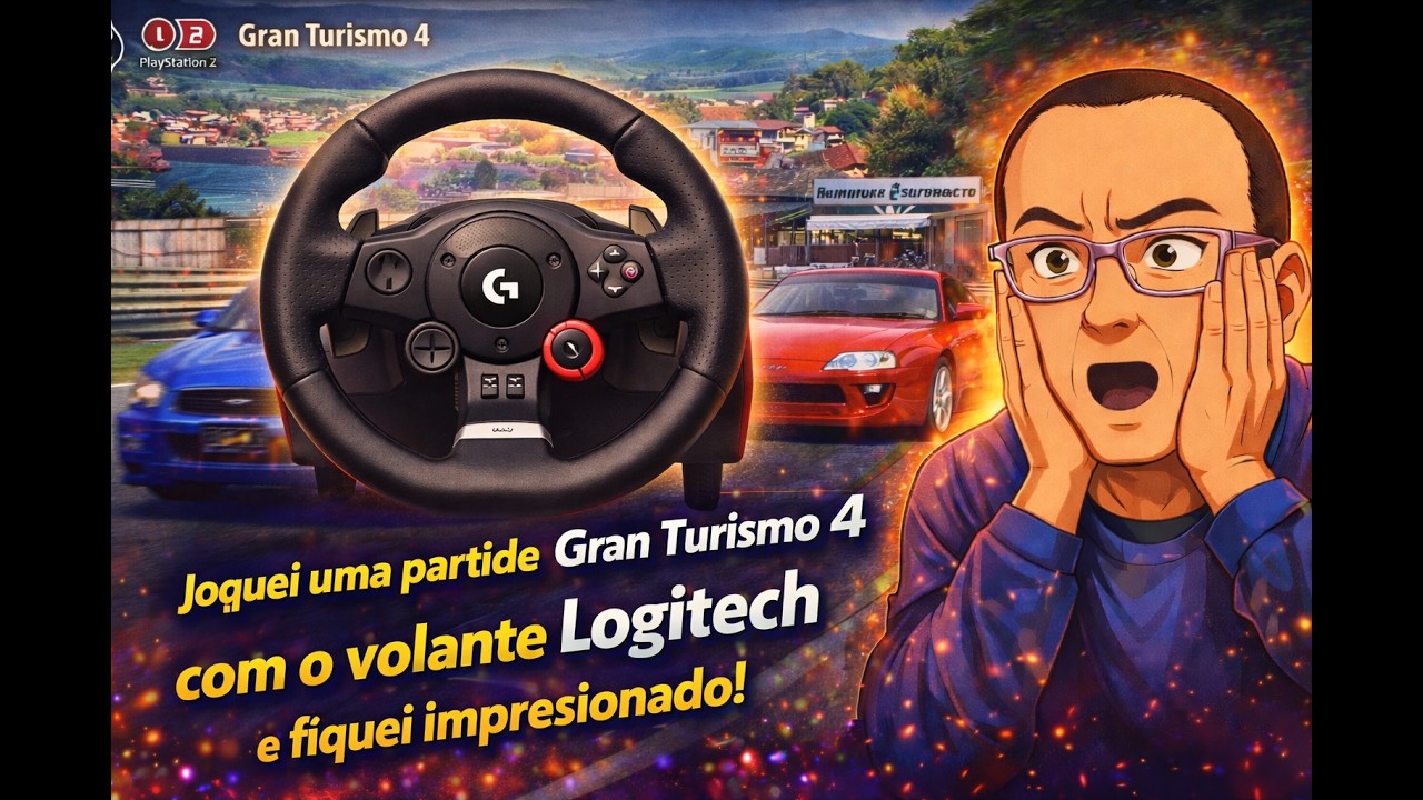Joguei gran turismo 4 no volante e me surpreendi!