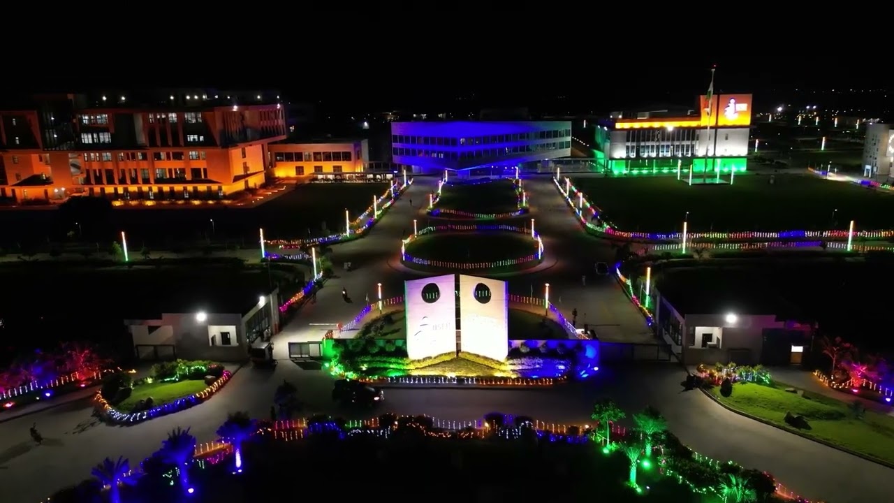 The batch of 2025 takes flight - IISER Tirupati  (Drone View - Campus @ Convocation Event Night )