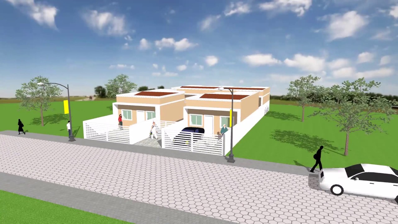 14x25 4 casas 3D - Amador