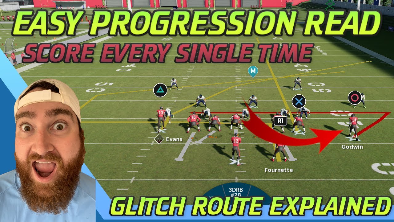 MADDEN 21 PASSING TIPS-  Progression Read with GLITCH ROUTE