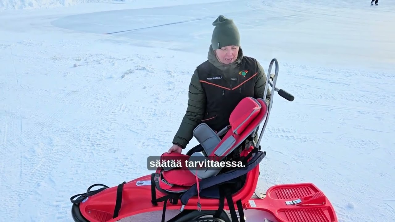Näin käytät Snow Comfort -kelkkaa