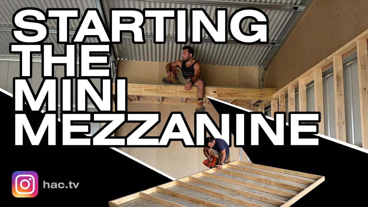 DIY Workshop Mezzanine | Shed Build | Garage Storage | Mini Mezzanine | Framing - Ep. 02