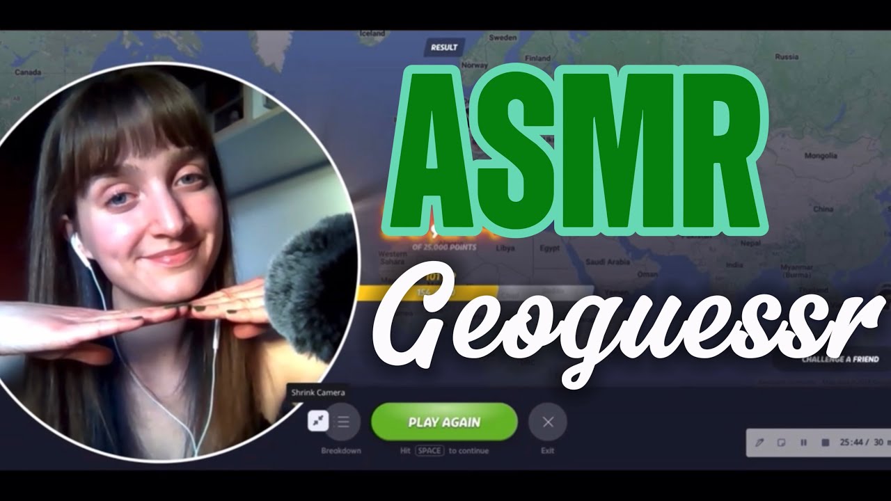 ASMR playing Geoguessr part 2 (geography games) 🗺️