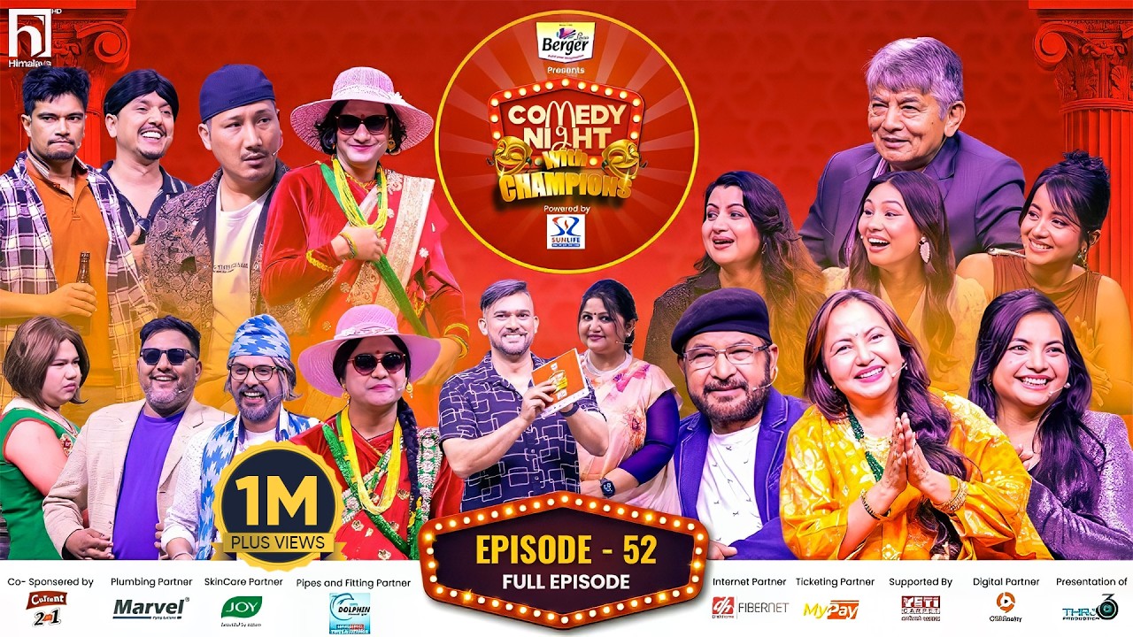 COMEDY NIGHT WITH CHAMPIONS || Episode 52 || Nepali Movie Pahaad Team || Tulsi Ghimirey