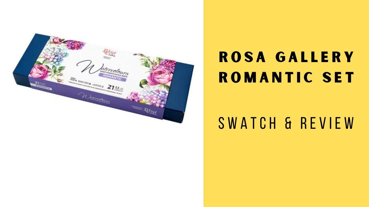 Rosa Gallery Romantic Set: an ideal watercolor set for Florals and Fashion illustration