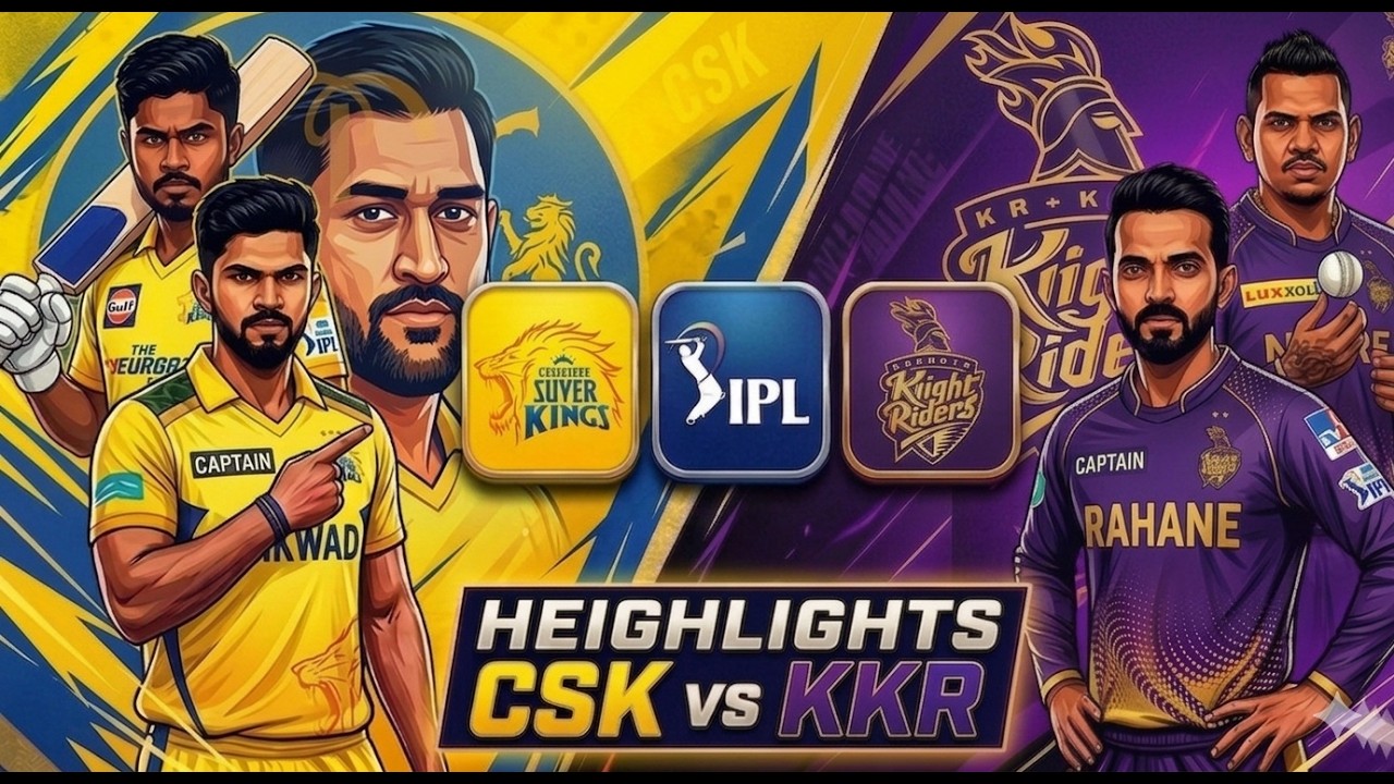 CSK vs KKR IPL 2026 Highlights: Chennai Super Kings' Dominant 32-Run Victory at Chepauk!