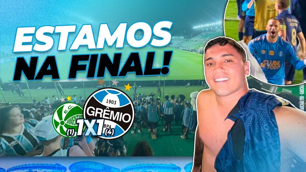 JUVENTUDE (1) 1x1 (4) GRÊMIO - ESTAMOS NA FINAL DO GAUCHÃO!