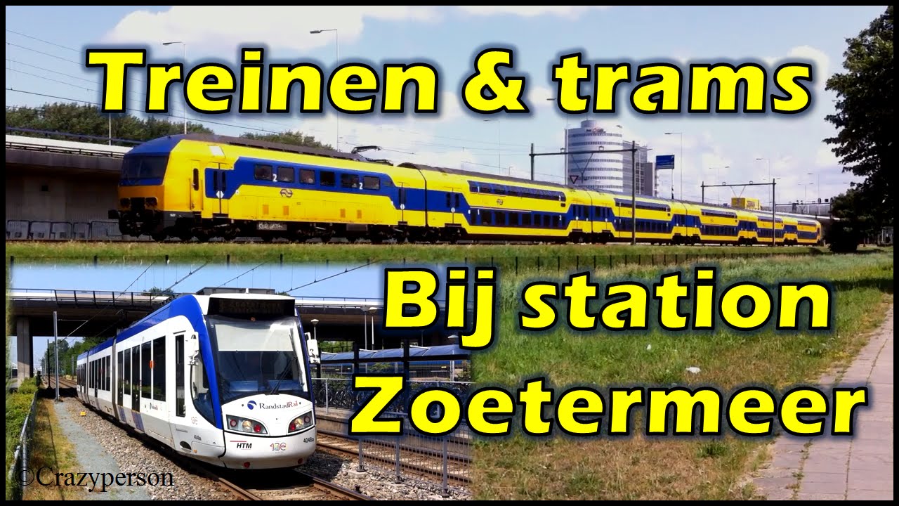 Treinen Trams Bussen bij station Zoetermeer (Driemanspolder)