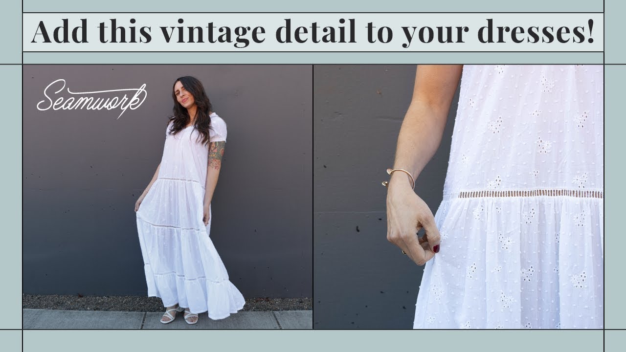 How to Sew a Ladder Lace Insertion | Sewing Details