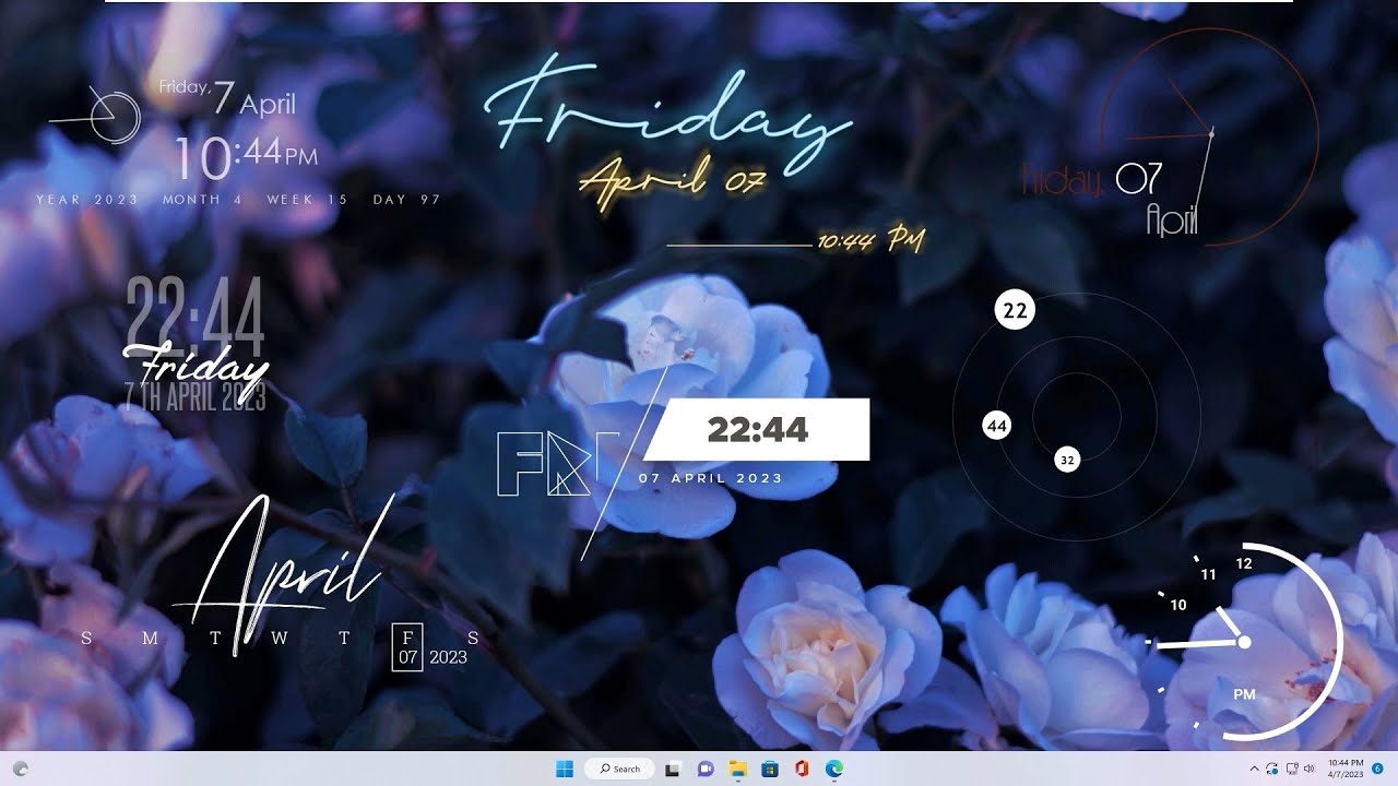 Time skins and Clock skins - Rainmeter