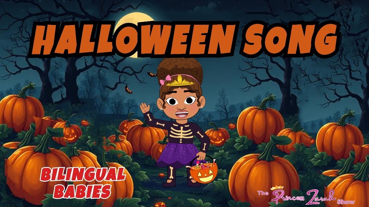 Halloween Song 🎃 | Kids Songs & Nursery Rhymes | Bilingual Family Fun | The Princess Zarah Show