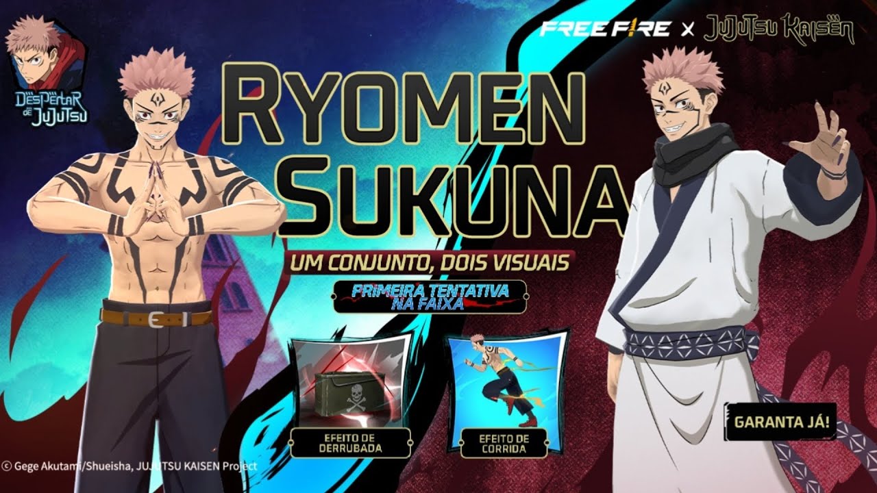 PEGANDO O RYOMEN SUKUNA! TOKEN ROYALE FREE FIRE