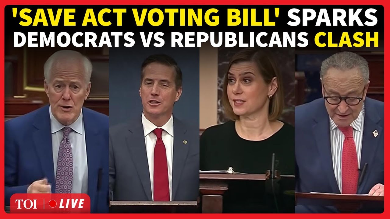 US News LIVE | New SAVE Act Bill Faces Odds In US Senate; Democrats Clash With Republicans | Watch