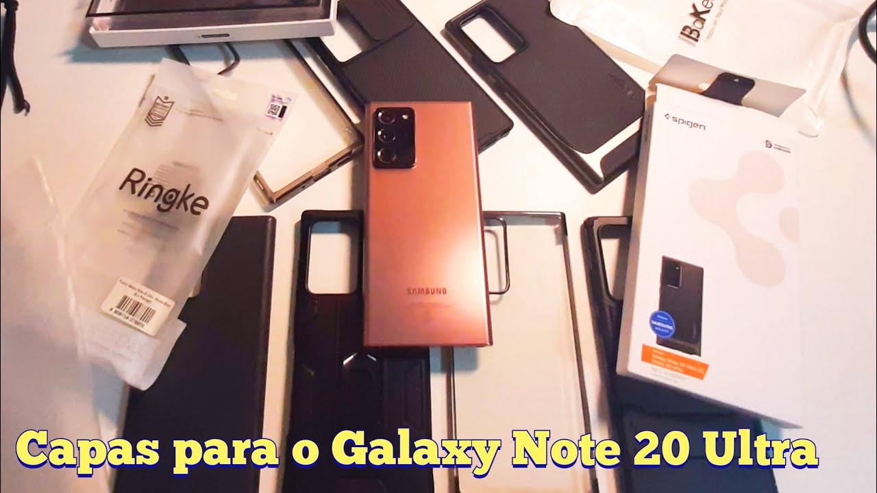 Capas para o Galaxy Note 20 Ultra! Conferimos as marcas Spigen, Ringke, Nillkin entre outras!