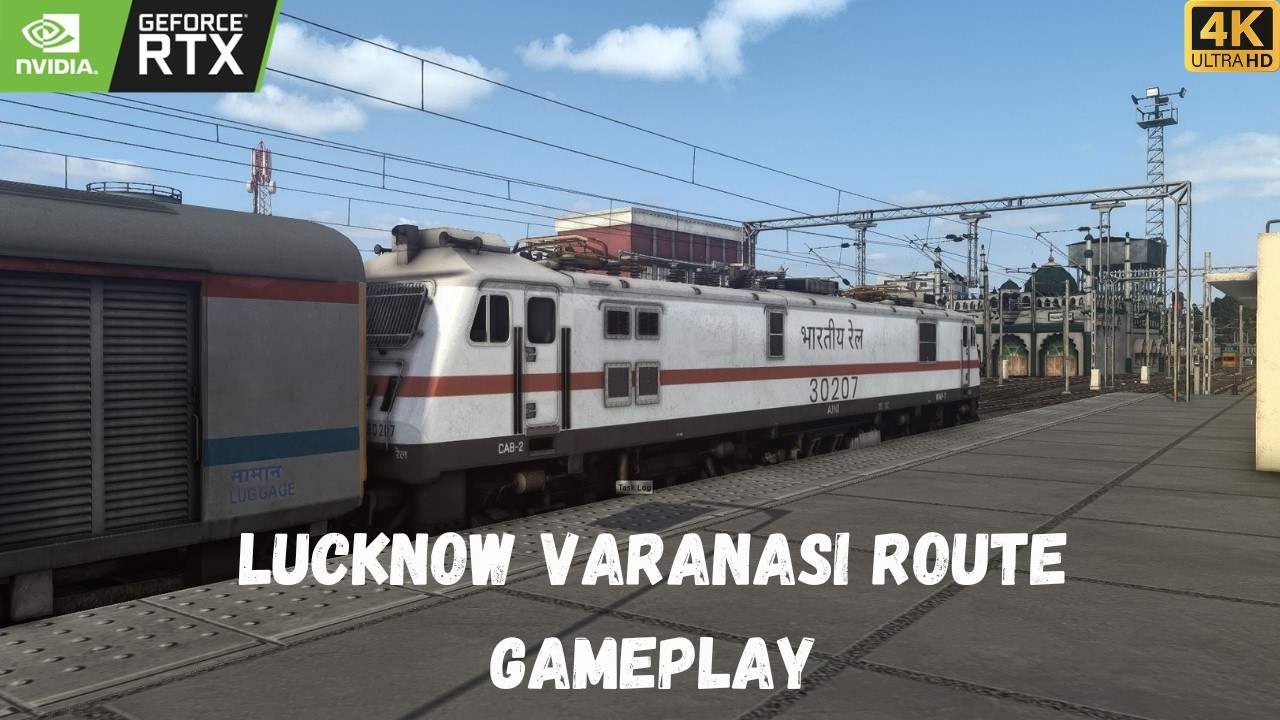 UPV1 ROUTE GAMEPLAY | #train #lucknow #varanasi