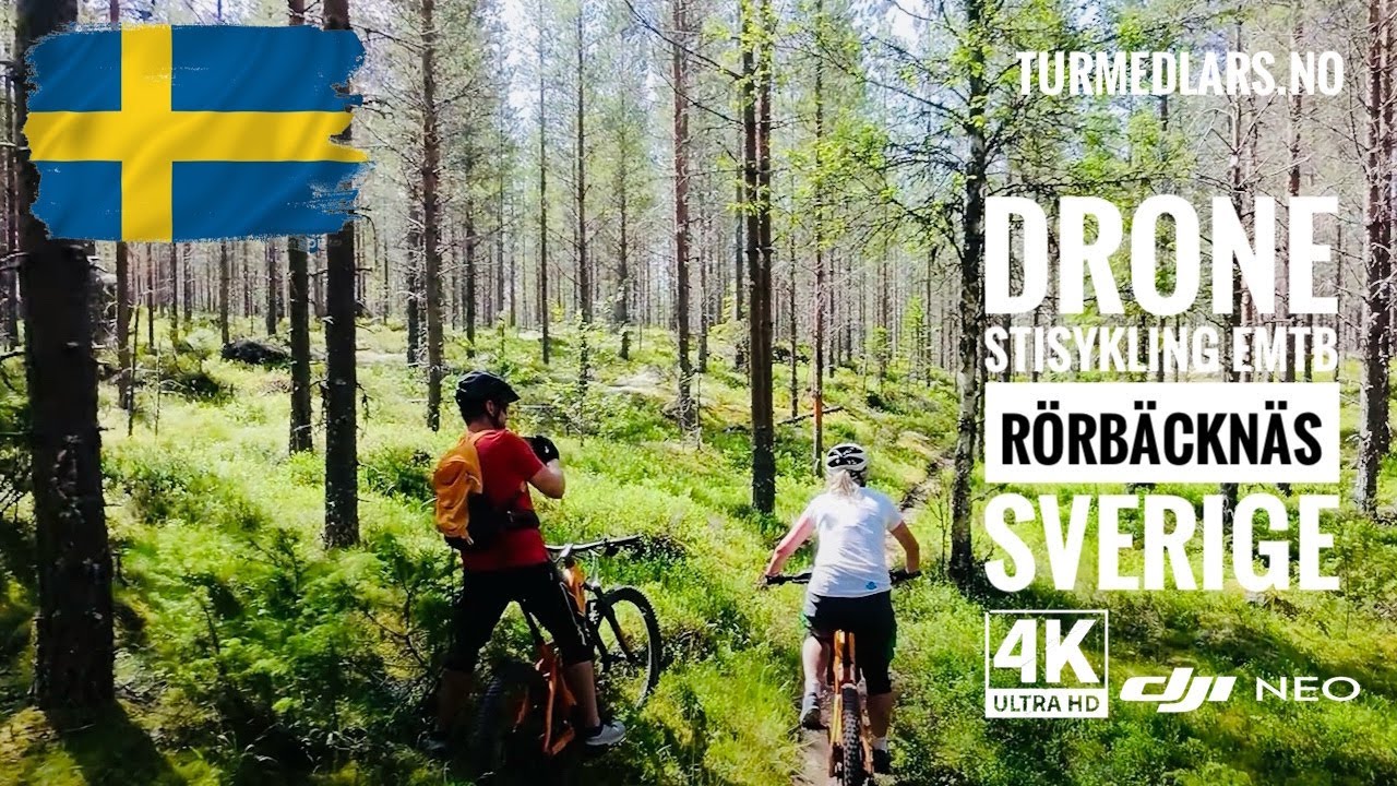 Stisykling eMTB i Rörbäcksnäs, Sverige - DJI Neo Drone - 4K - 2025 - turmedlars.no