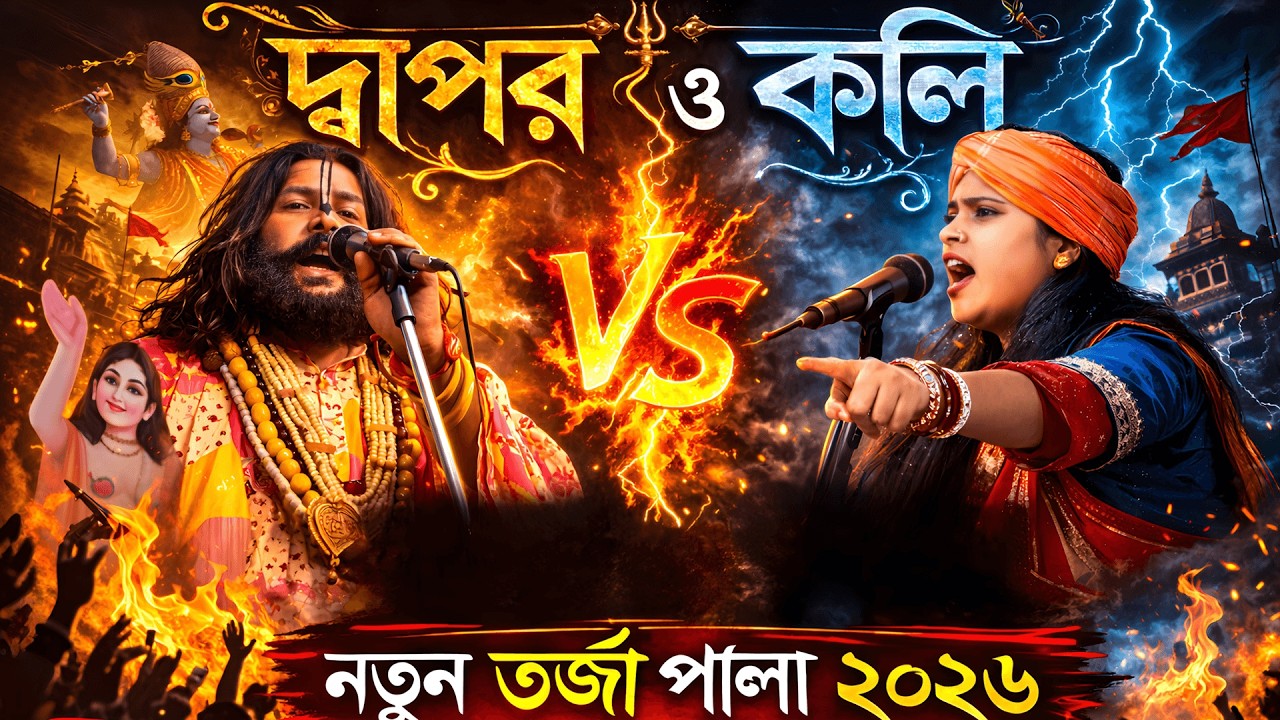 দ্রাপর যুগ Vs কলি যুগ হাড্ডা হাড্ডি তরজা গানের লড়াই | Sujit Khepa Vs Jhuma Dasi | Totto Baul Gaan