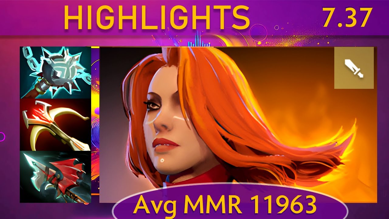 ✨ 7.37 Lina |KDA - 27 KP - 90%| New patch Mid Highlights - Dota 2 Top MMR