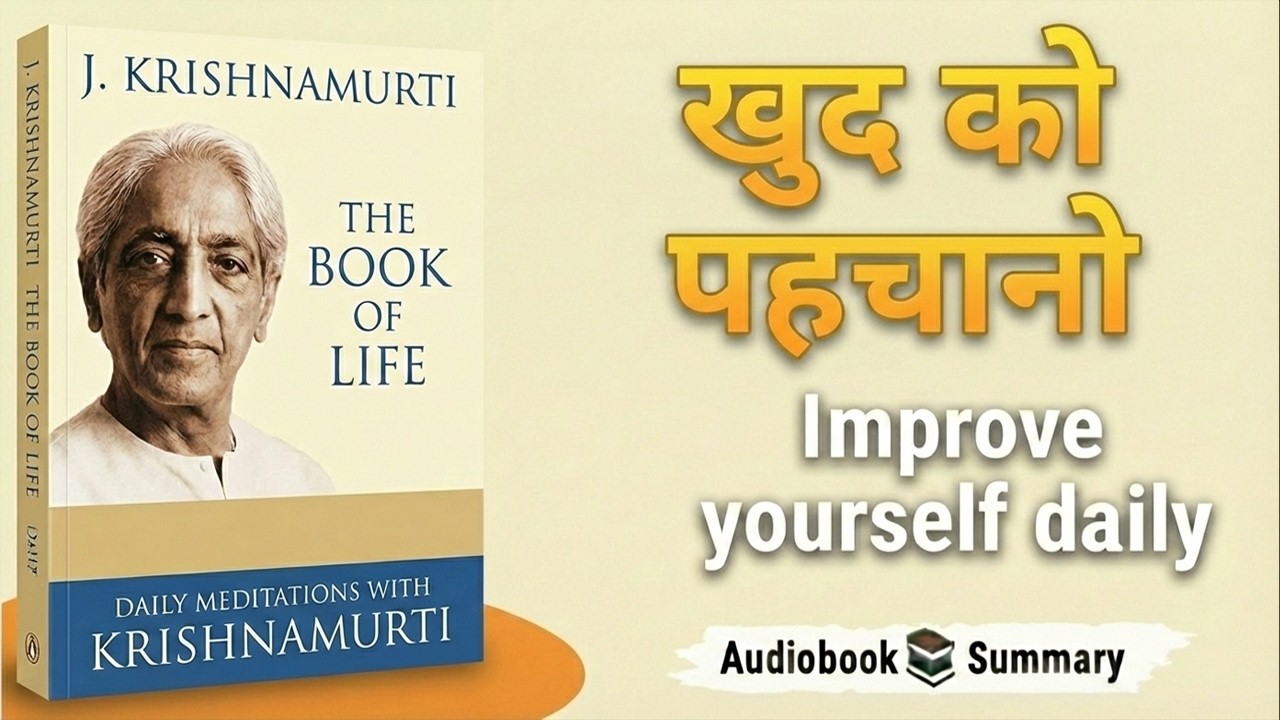 The Book of Life | Krishnamurti Ki Soch Jo Zindagi Badal De | Awareness = Freedom
