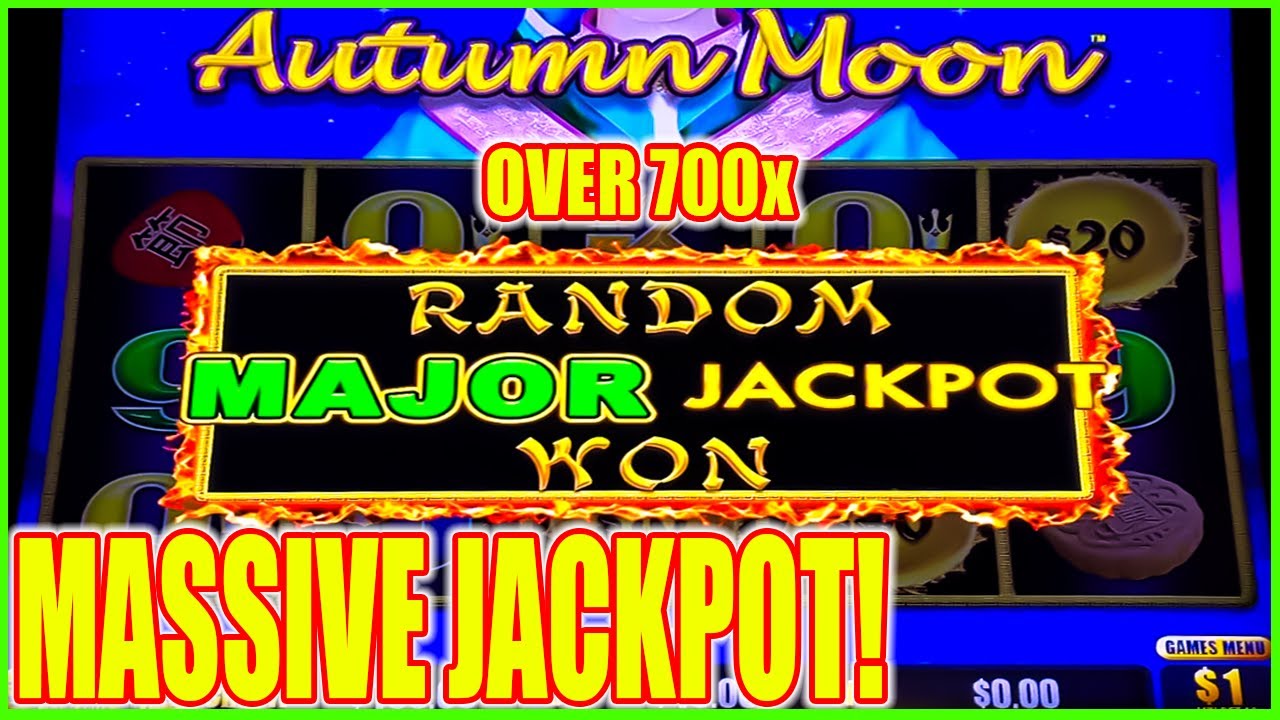 The Greatest RANDOM MAJOR JACKPOT Ever! High Limit Autumn Moon Dragon Link Slot