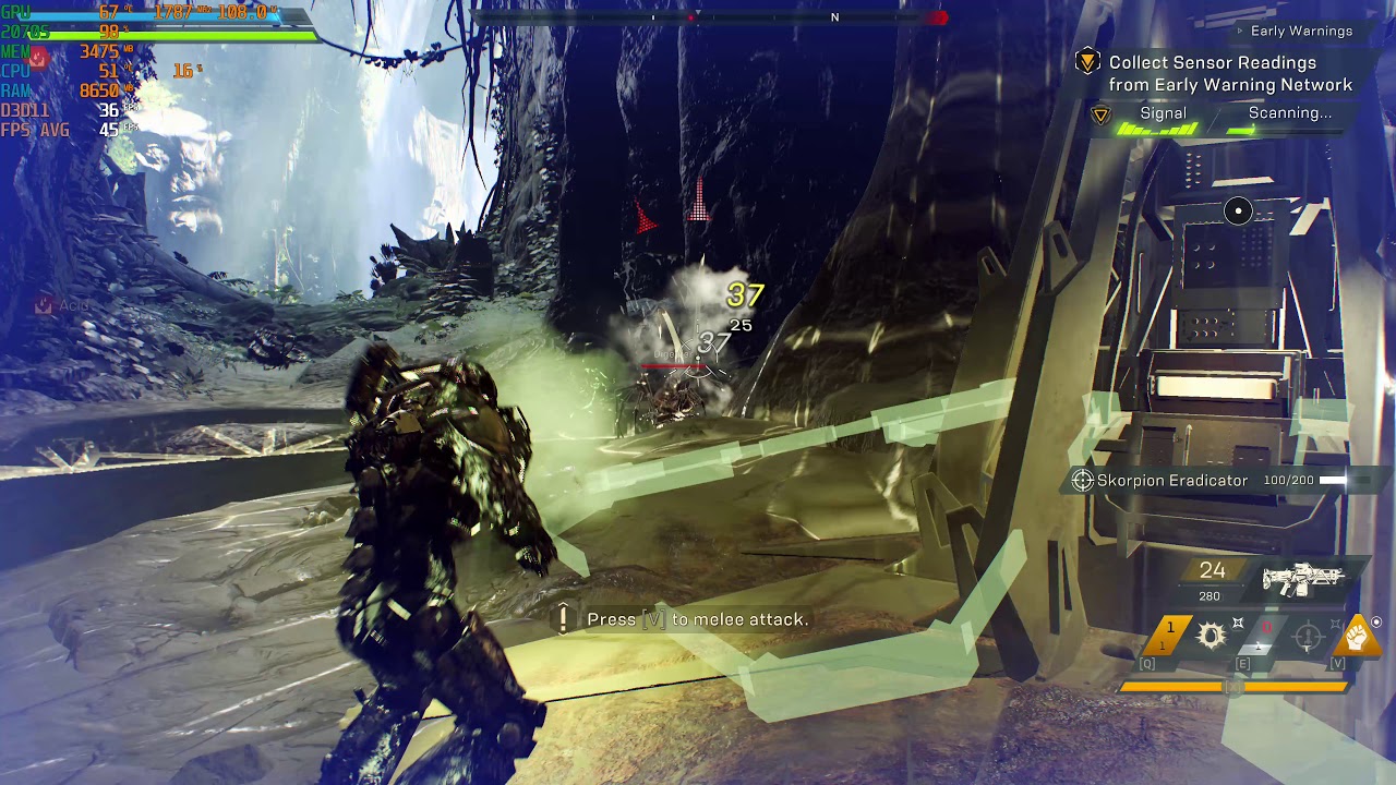 4K Low Anthem, I7 10700, RX 5500XT 4GB, 16GB 3000Mhz, Testing Game Average FPS  5500 xt