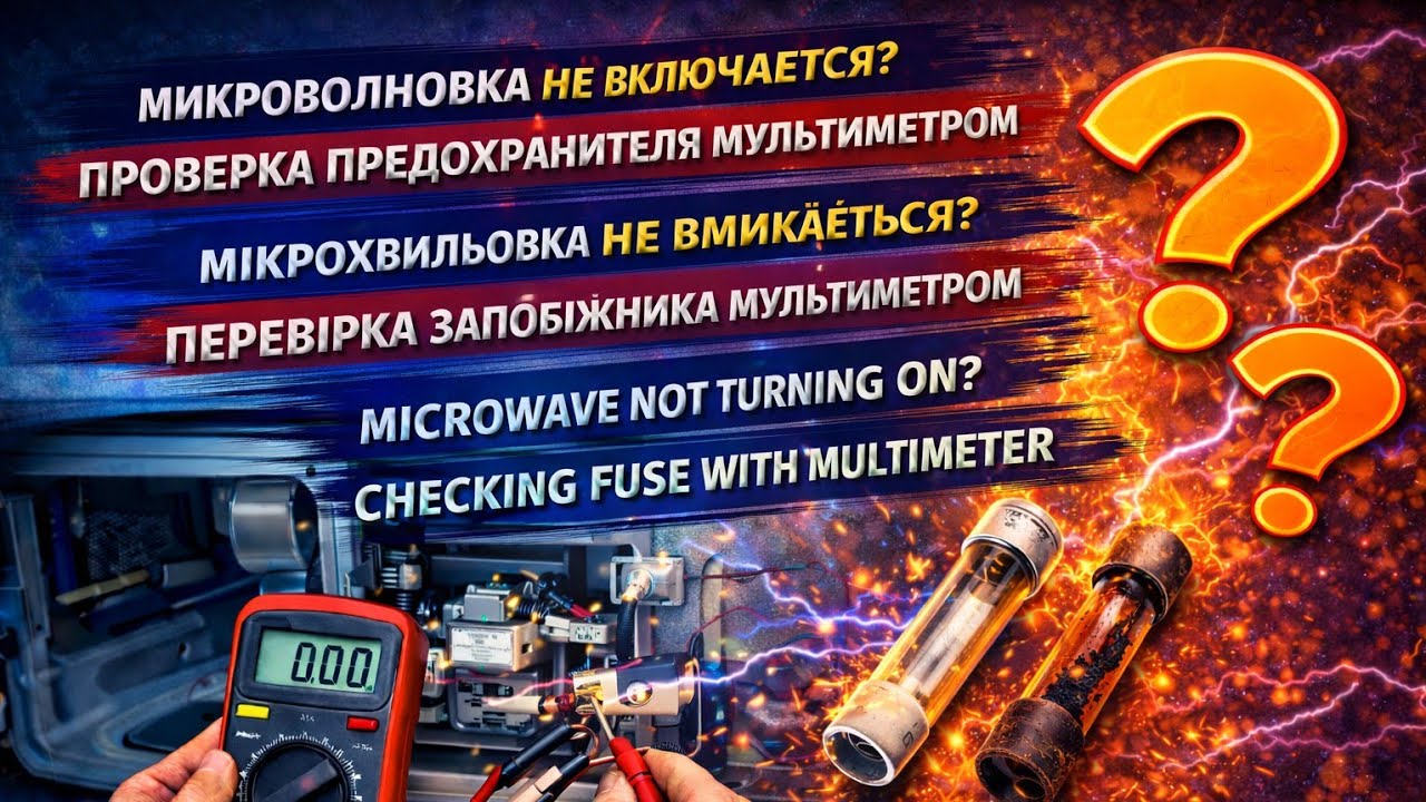 Микроволновка не включается? Проверка предохранителя мультиметром