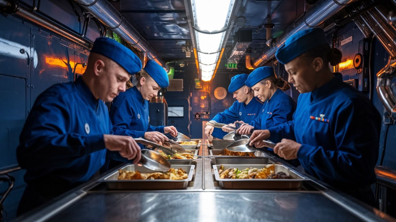 Life Inside US $4 Billion Nuclear Submarine. Inside Kitchen and Sleeping Rooms