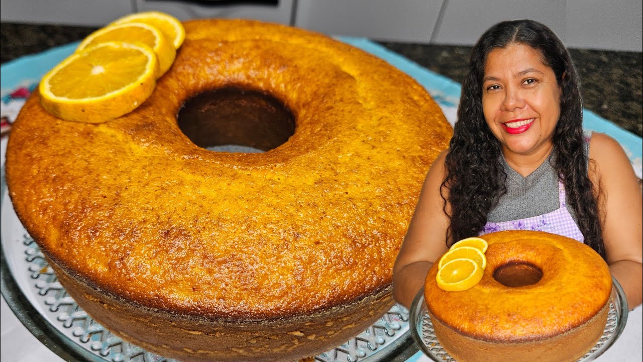 Bolo cenoura com laranja, fácil,  saboroso e saudável! | Vanuza Santos 