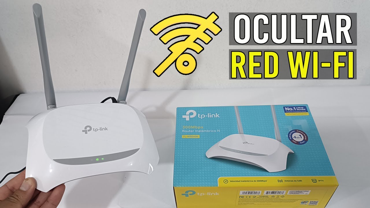 C&oacute;mo OCULTAR Red WI-FI de Router Tplink WR840N/EVITA Intrusos en tu Red.