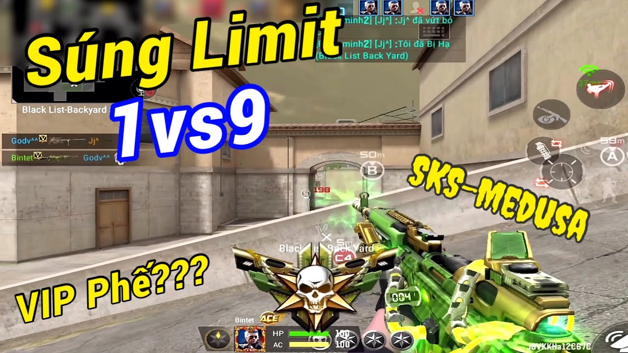 CF LEGENDS | SKS-Medusa VIP Limit Quá Phế Ở Rank Top500 ? 