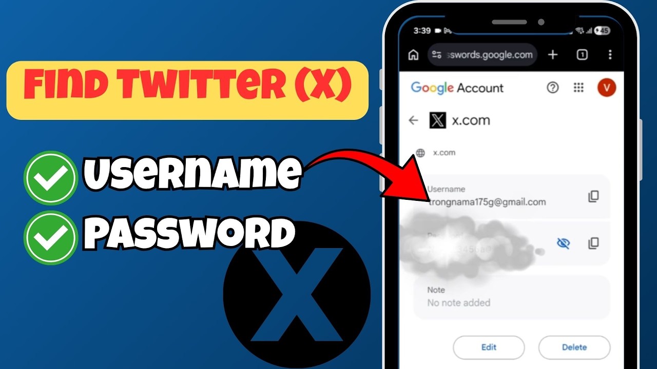 How to Find Twitter (X) Username And Password I Recover Your Twitter (X) Username And Password