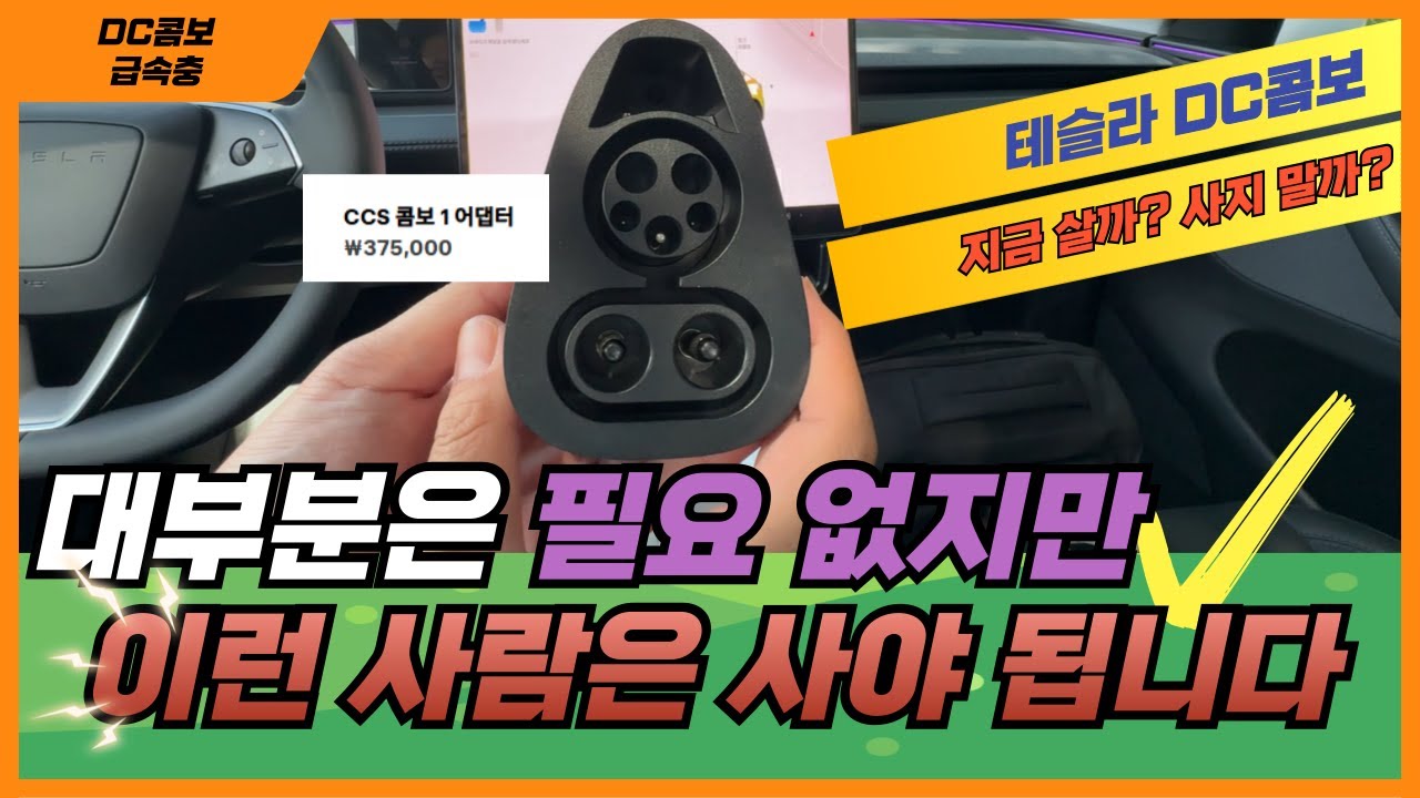 테슬라 DC콤보, 이 사람들은 사지 마세요 ❌ / 이 사람들은 무조건 사세요 ✔️
