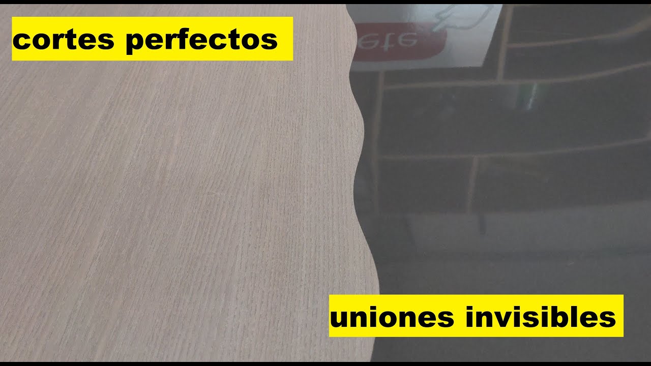 Curso de Carpinteria: Uniones invisibles, Cortes perfectos en formica : Tecnica CORTE EN ESPEJO!!!
