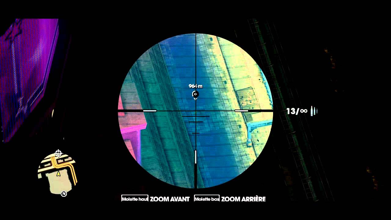 Saints Row : the third - 1 km sniper headshot - assasination
