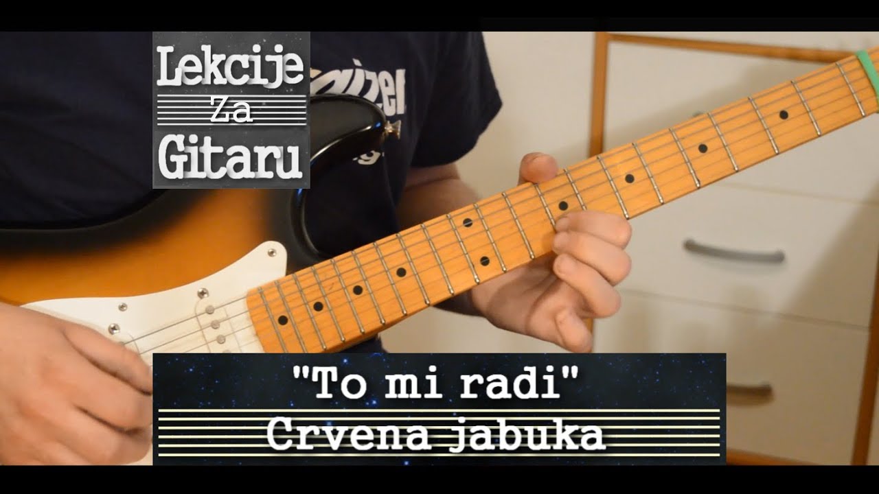 Crvena Jabuka - To mi radi -  solo lesson TAB u opisu
