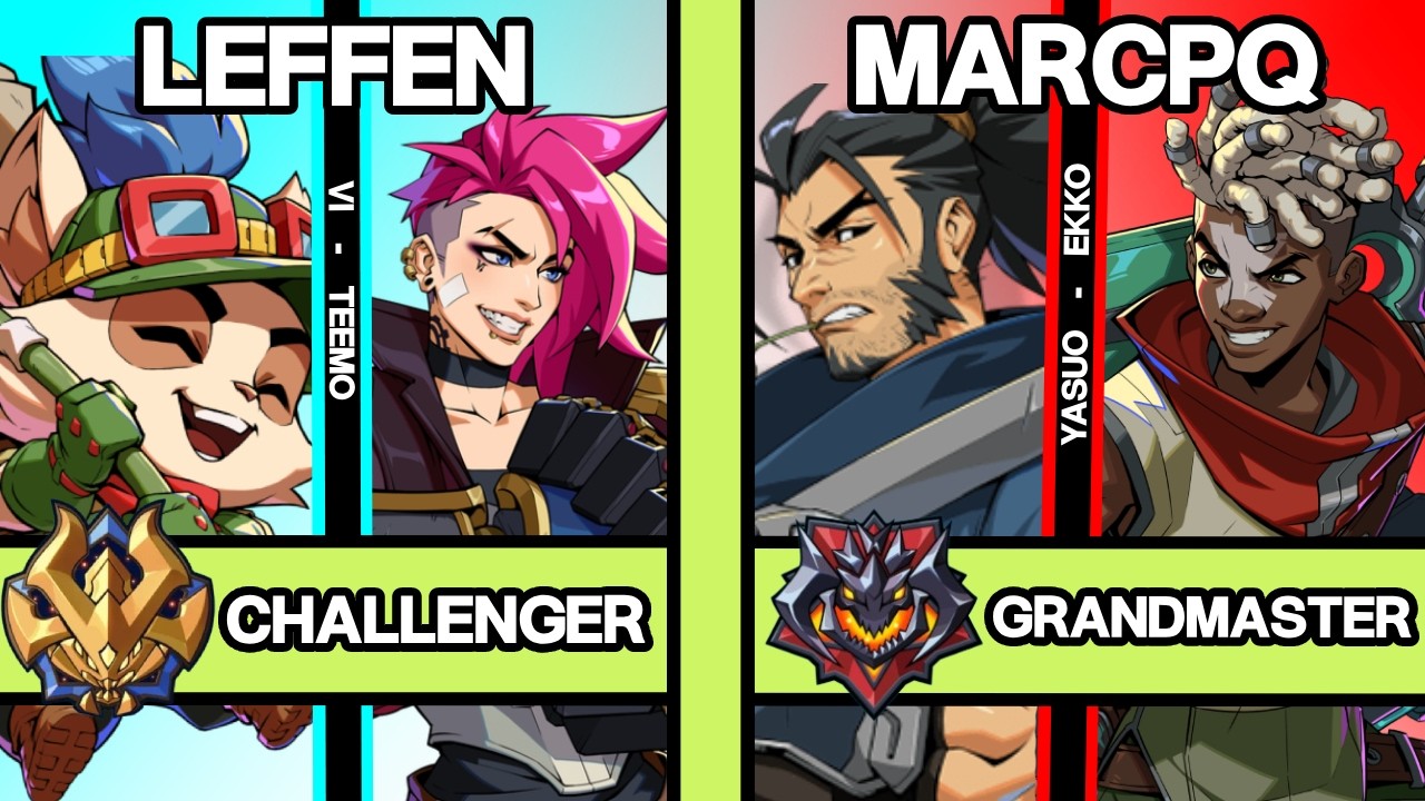 2XKO ▰ LEFFEN (Vi-Teemo) vs MARCPQ (Yasuo-Ekko) ▰ 2XKO Pro Replays
