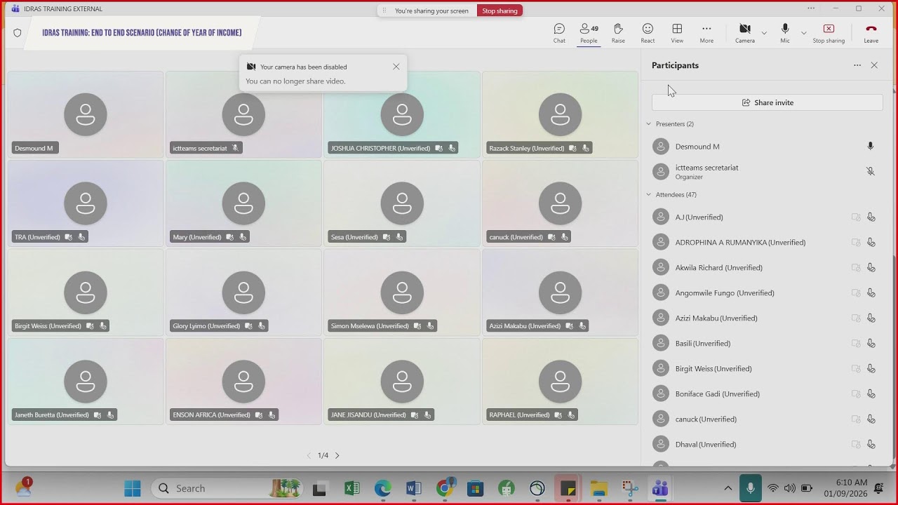 IDRAS: End to End Scenario Demo (Change of Year of Income)