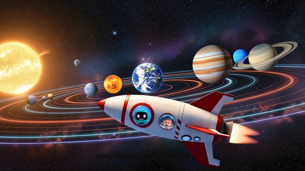Zoom Through the Solar System | Planets Song for Kids