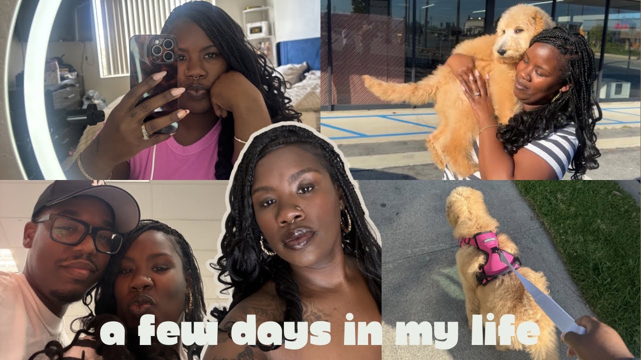 Vlog: Puppies first grooming 🐾🐶 Wedding Anniversary 👰🏾‍♀️💕 Navigating new spaces & relationships✨