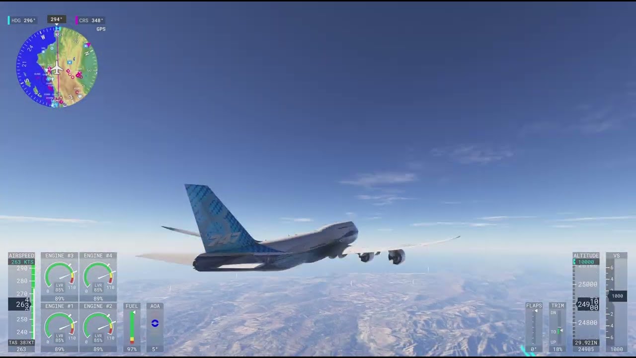 🫣Flying a Boeing  747 in MSFS￼￼🫣