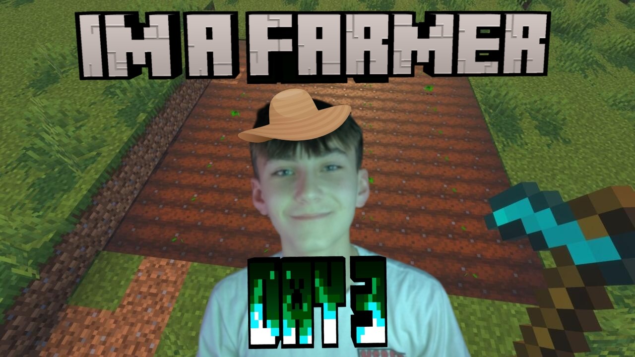 I became a farmer in hardcore Minecraft (DAY 3)