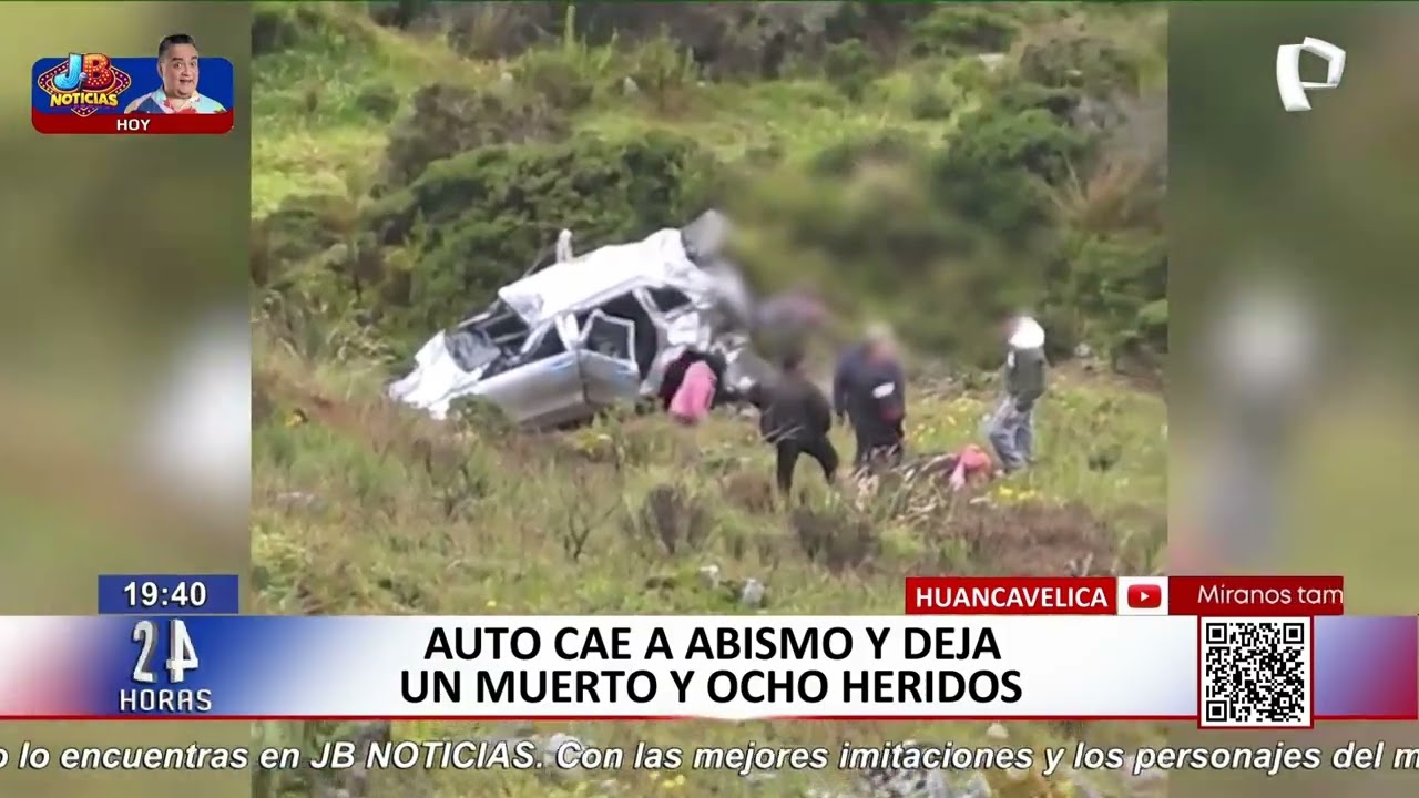 Camioneta se despista y cae a abismo en Huancavelica: accidente deja un muerto y ocho heridos