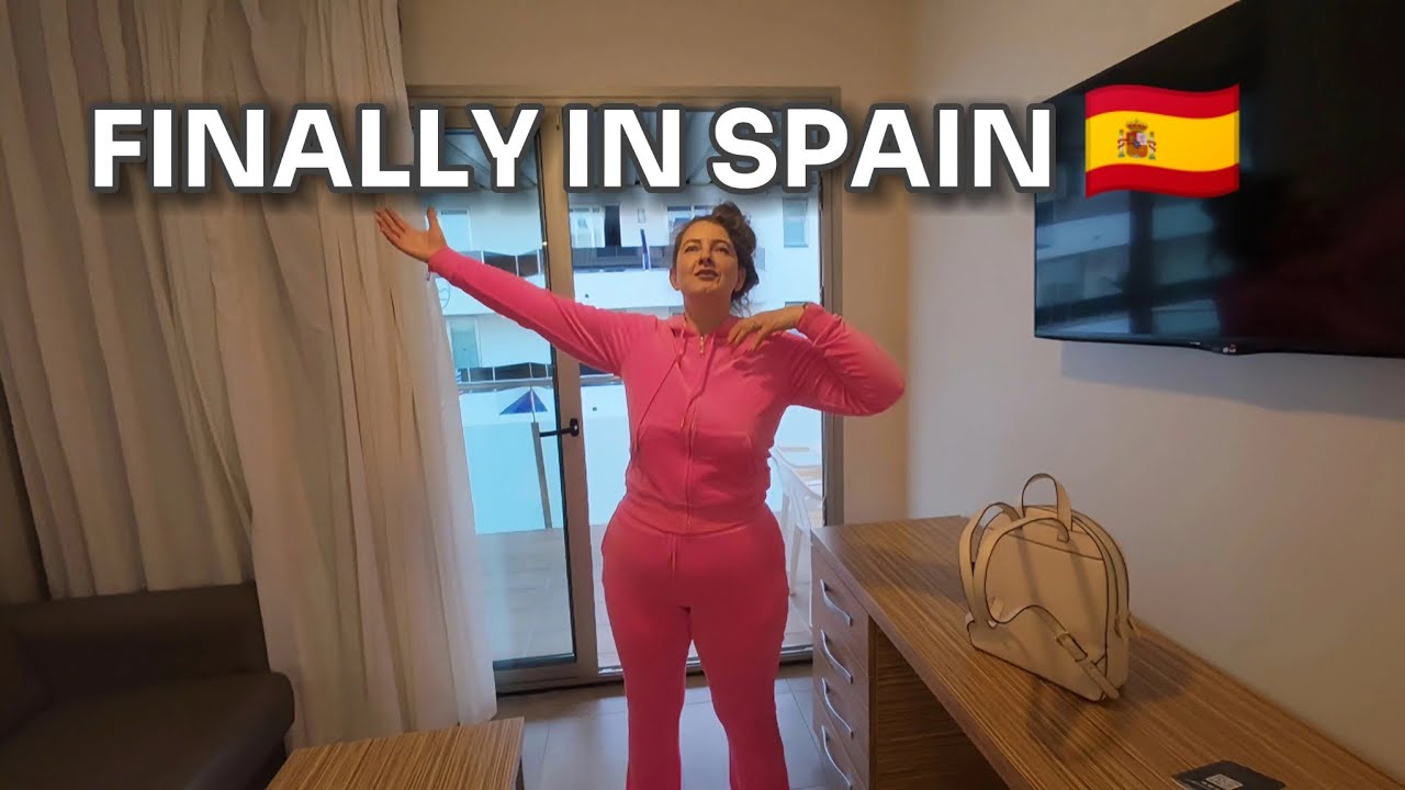 Finally in Spain 🇪🇸 | Road Trip to Santa Susanna + Hotel Room Tour