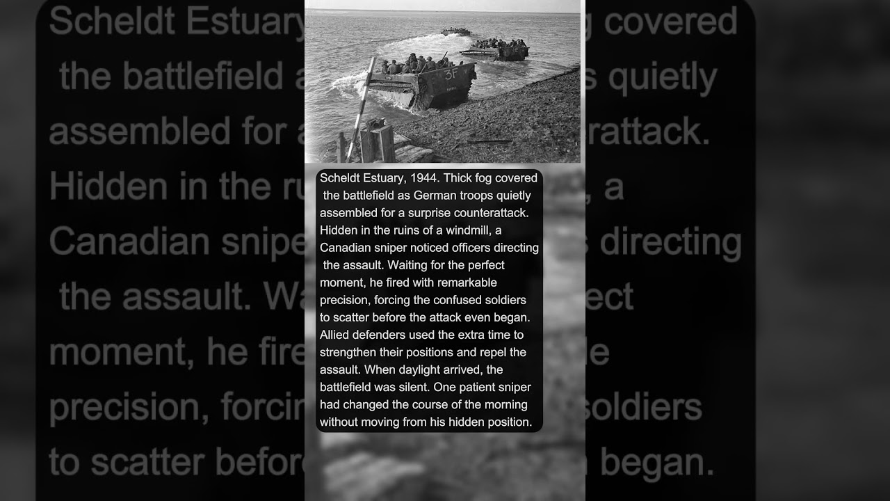 1 Canadian Sniper Stopped a German Counterattack Before Dawn | Military History Talks