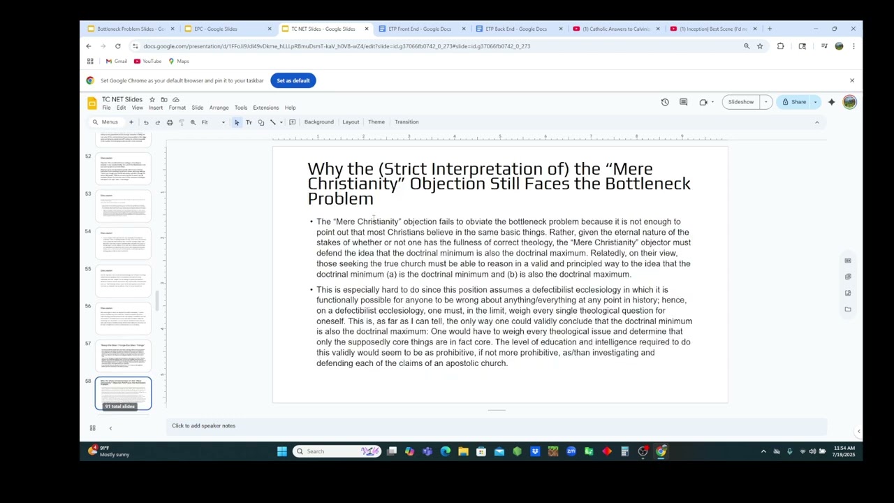The True Church and the Not-Easiness of Theology: Part 2